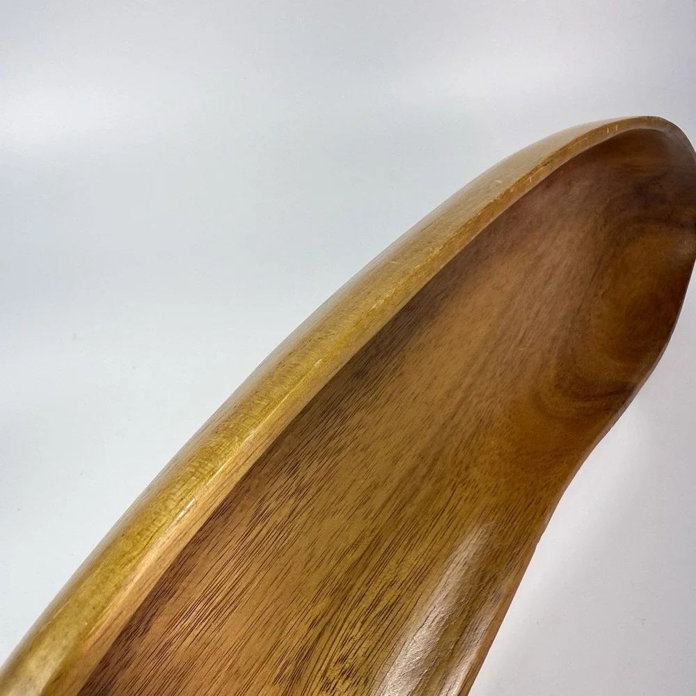 Vintage‎ MCM Serving Fruit Tray Bowl Taverneau Wood Banana Philippines